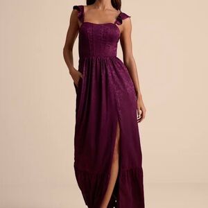 Lulu's Deep Purple Maxi Dress
